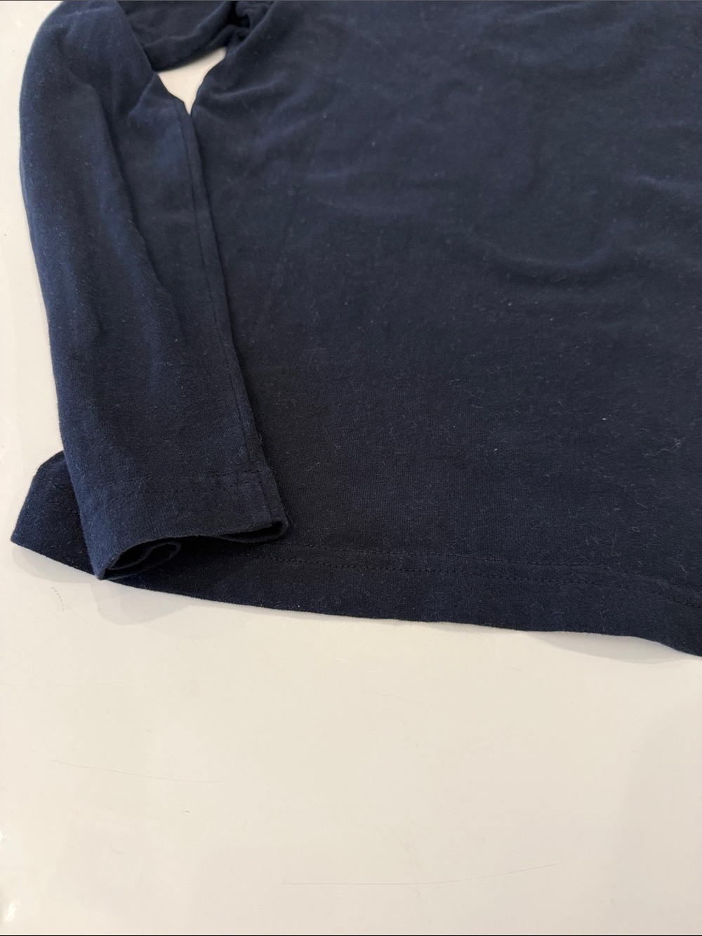 abercrombie kids Navy Long Sleeve Tee with Red Logo - Picture 6 of 13